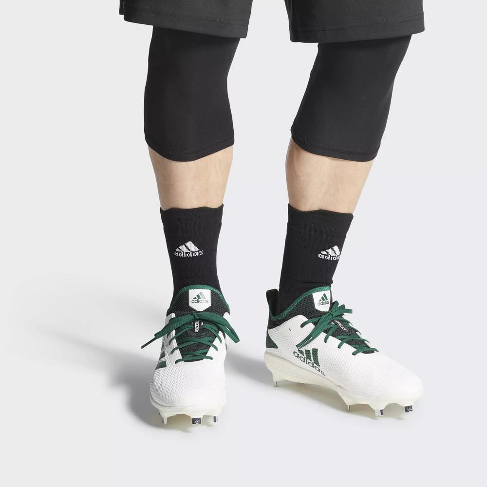 Adidas Adizero Afterburner V Spikes De Beisbol Blancos Para Hombre (MX-39699)